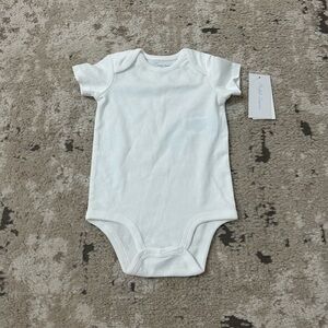 Ralph Lauren Baby White Onesie Size 9 Months Brand New